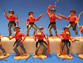 Солдатики 1/32 Timpo Ковбои Первый набор 12 фигур 8