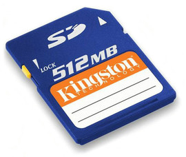 Карта памяти SD 512 Мб Kingston