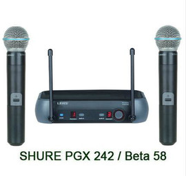 микрофон SHURE PGX242/BETA58A радиосистема 2 микрофона BETA 58.к