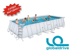 Каркасный надувной бассейн Bestway Standard 549x276x132 по летне 8