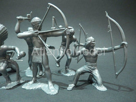Солдатики 1/32 АРК Моделс Индейцы 8 фигур 8 поз ТП