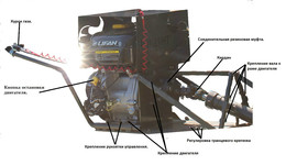 Подвесной лодочный мотор болотоход Викинг L 6