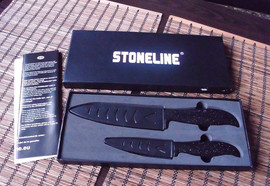 Stoneline набор керамических ножей 2 ножа с чехлами