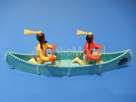 Солдатики 1/32 Timpo Индейцы Сиу в пироге 2 фигуры 2