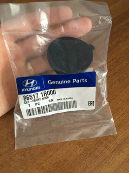 Заглушка буксировочного крюка переднего бампера Хендай Солярис