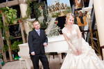 Шикарное свадебное платье корсет р44.