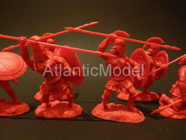 Солдатики 1/32 CONTE Шесть спартанцев Цвет красный 7