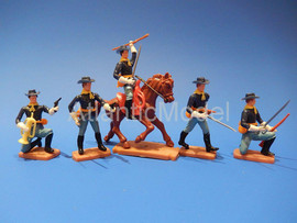 Солдатики 1/32 Elastolin Седьмая кавалерия Вестерн 2