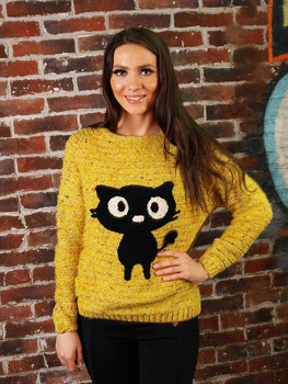 Свитер с кошечкой