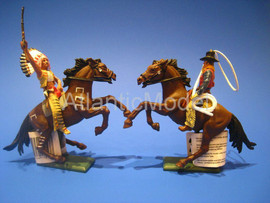 Солдатики 1/32 Britains Вождь и ковбой с лассо 4