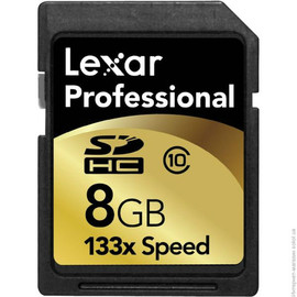 Карта памяти SDHC 8Gb Lexar Professional 133x