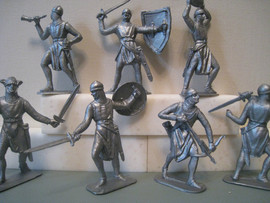 Солдатики 1/32 Jecsan Крестоносцы 7 фигур 7 поз. 3