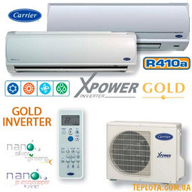 Carrier X-Power Gold, Inverter, R410A, A-класс