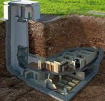 Строительство частного бункера. Стены от одного метра