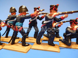 Солдатики 1/32 DSG Французская пехота 12 шт 6 поз