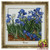 Картина на стекле Ирисы по мотивам Ван Гога. 60х60 см. Goebel Германия