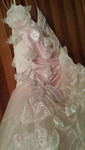 Платье для маленькой принцессы. Длина платья в бело-розовых тона