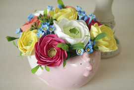 Букет из цветов ручной работы "Мой День Варенья"