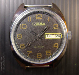 Часы наручные механические Слава автоподзавод механизм 2427 СССР