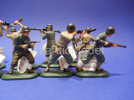 Солдатики 1/32 Britains Американская пехота 12 шт. 5