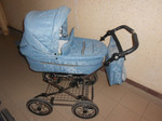 Продаю коляску универсальную "Roan Marita" 2 в 1 голубого цвета