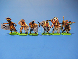 Солдатики 1/32 Britains Пешие индейцы ковбои 1971 2