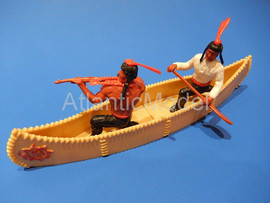 Солдатики 1/32 Timpo Индейцы Оджибвеи в пироге 2 5
