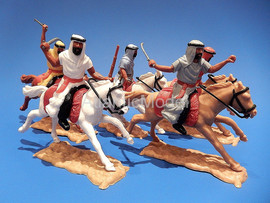 солдатики 1/32 Timpo Арабы конные 5 фигур 5 поз №64 шестьдесят ч