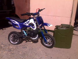 Бензиновый детский кроссовый мопед 5