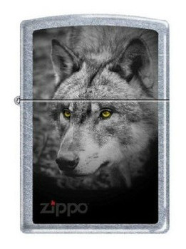 Зажигалка Zippo 5179 Black and White Wolf