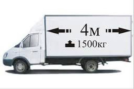 Газель 4 метра. Грузоперевозки по городу, межгороду. 2