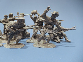 солдатики 1/32 Barzso поселенцы Бунсборо 14 фигур №2 5