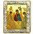 Икона Святая Троица в серебряном окладе Размер 11 х 9 см.