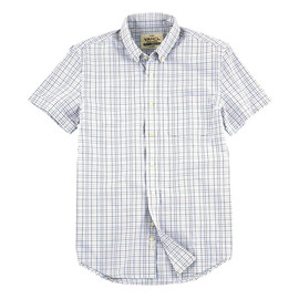 Рубашка с коротким рукавом в клеточку, р. S