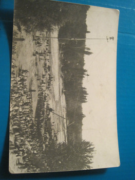 1925 год Оригинальное фото канатоходца Представление на окраине