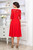 Лала Стайл Красное платье на новый год Lala Style 1235-12