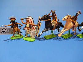 Солдатики 1/32 Britains Конные пешие индейцы ковбо 3