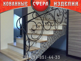 Металлические лестничные ограждения, от производителя, под заказ 3