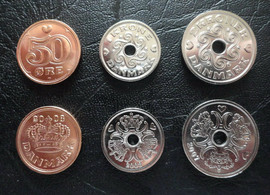 Дания набор 3 монеты