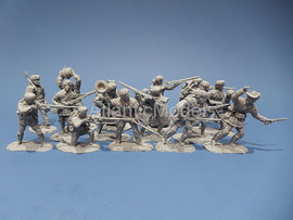 солдатики 1/32 Barzso поселенцы Бунсборо 19 фигур 5