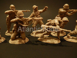 Солдатики 1/32 Сonte US Пехота Девять поз Св. кор.