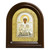 Икона Святая блаженная Матрона Московская в серебряном окладе в киоте 