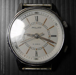Часы наручные механические ПОЛЕТ «POLJOT» СССР 1980-е годы