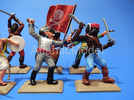 Солдатики 1/32 DSG Пираты 12 фигур 6 поз Ренессанс 7