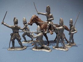 солдатики 1/32 Красные мундиры Британцы 6 солдатиков 6 поз 2