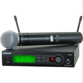 Микрофон SHURE SLX24/BETA58 проф.радиосистема.магазин.