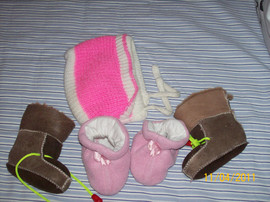 пинетки теплые для новорожденных