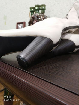 Новые женские белые сапоги стелька 25 см {37} внутри белый мягки