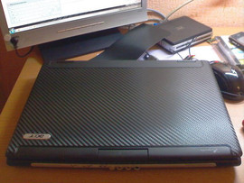 Декор ноутбука под 3D Карбон