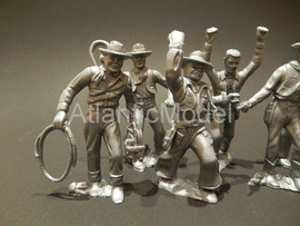 Солдатики 1/32 АРК Моделс Ковбои 8 фигур 8 поз ТП